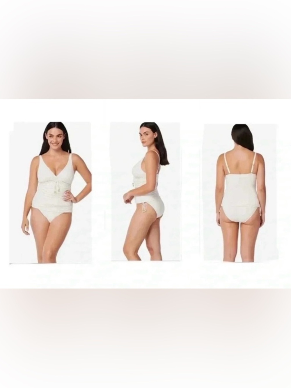 Bleu Rod Beattie Glam Stand Over-The-Shoulder D Tankini Swimsuit